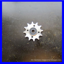 Zinked Steel Chain wheel with bearing(608)